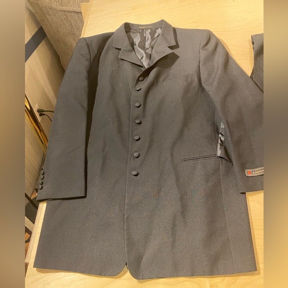 Lucci Suit Jacket with Matching Vest 48 R (H) - Picture 12 of 14